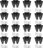  Hoypeyfiy Lot De 16 Pinces Murales Robustes En Acier Inoxydable Pour Serpillère, Balai, Pelle, Sans Vis, Adhésif Ou Options De Montage à Vis