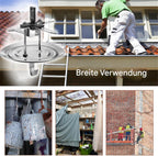  Generisch Crochet Pivotant Pour Charges - Avec Rotation - Pour Peinture De Four Et Pulvérisation, Revêtement En Poudre - Pour Bricolage, Garage, Projets De Déplacement D'objets