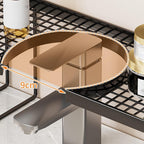 GENERIC Organiseur D'évier De Cuisine – Étagère De Vidange De Cuisine En Métal Sans Perçage, étagère De Rangement Pour Robinet Avec Finition Antirouille, étagères De Comptoir De Lavabo De Salle De Bain