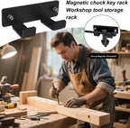  Porte-clés à Mandrin – Rangement Magnétique Pour Outils D'atelier, Support De Rangement, Poignée Universelle Sécurisée, Fonction D'usinage à Accès Rapide, Meilleure Fourniture De Menuiserie, Armoire D