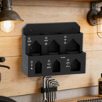  Générique Râtelier De Rangement Pour Outils - Porte-objets Mural à 6 Compartiments - Range-outils à Fixation Par Serrage | Pour Garage, Atelier, Remise, Établi, Panneau Perforé