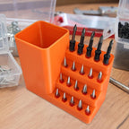 GENERIC Support De Rangement Pour Embouts Hexagonaux, Support De Rangement Pour Tête De Tournevis, Organisateur De Têtes De Tournevis Durable Pour Garage, Cave, Atelier De Réparation, Support De Rangement