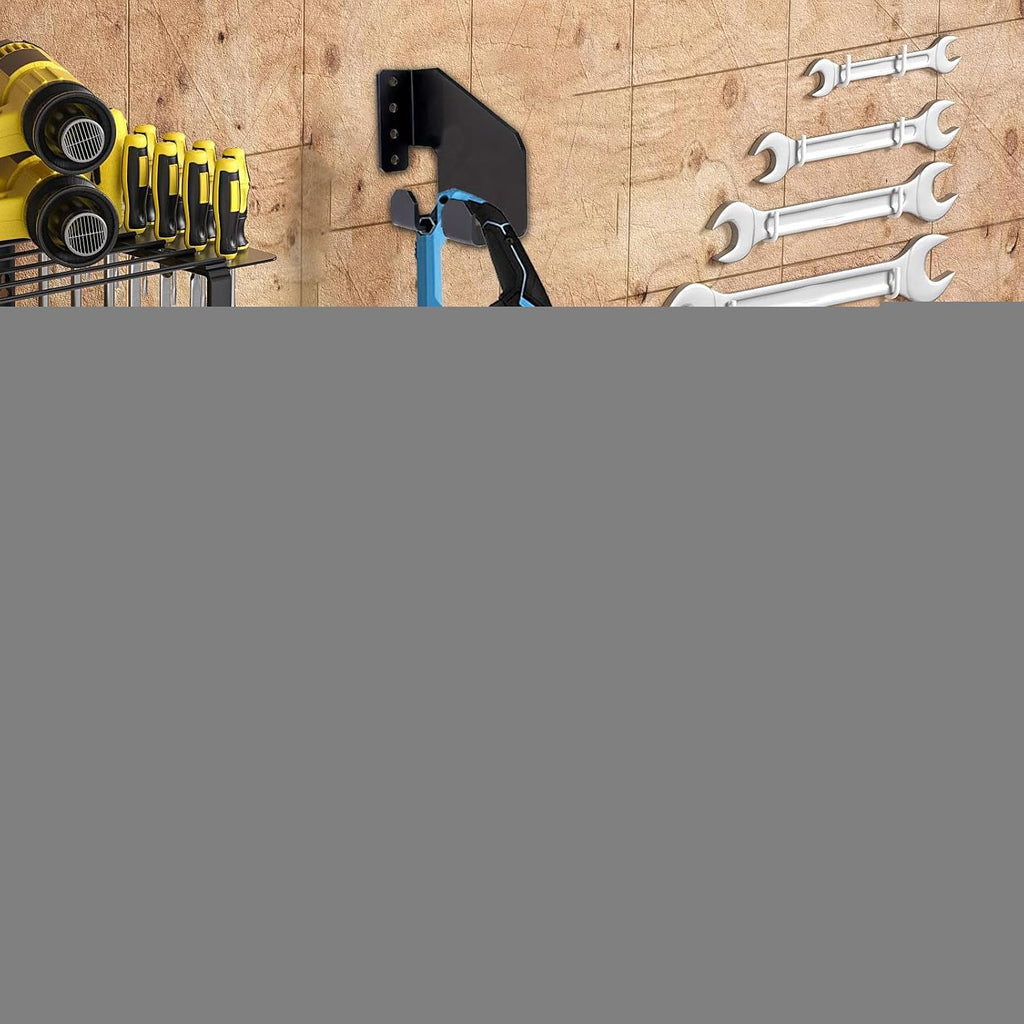  Porte-Tronçonneuse,Crochet De Stockage En Acier Au Carbone Pour Outils De Jardinage - Support De Rangement Pour Garage De Conception Économe En Espace Pour Tronçonneuse Scie à Main Pelle Pot à Huile É