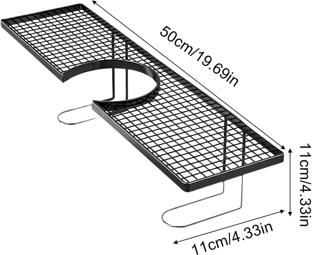 GENERIC Organiseur D'évier De Cuisine – Étagère De Vidange De Cuisine En Métal Sans Perçage, étagère De Rangement Pour Robinet Avec Finition Antirouille, étagères De Comptoir De Lavabo De Salle De Bain