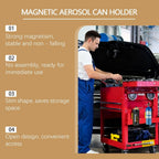  Generisch Organiseur Pour Bombes Aérosols - Étagère Murale Magnétique Pour Montage Mural Et Rangement - Support Mural Pour Bouteilles Pulvérisateurs Et Bouteilles - Pour La Maison, Le Garage
