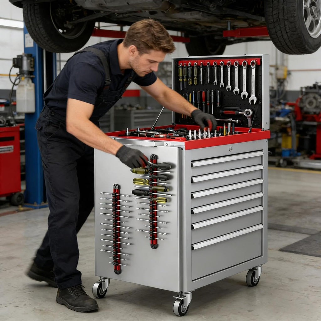 GENERIC Porte-tournevis Magnétique – Porte-clé En Aluminium – Porte-outils – Pour La Maison, La Cuisine, Le Garage, La Cave, La Salle De Réparation, L'établi