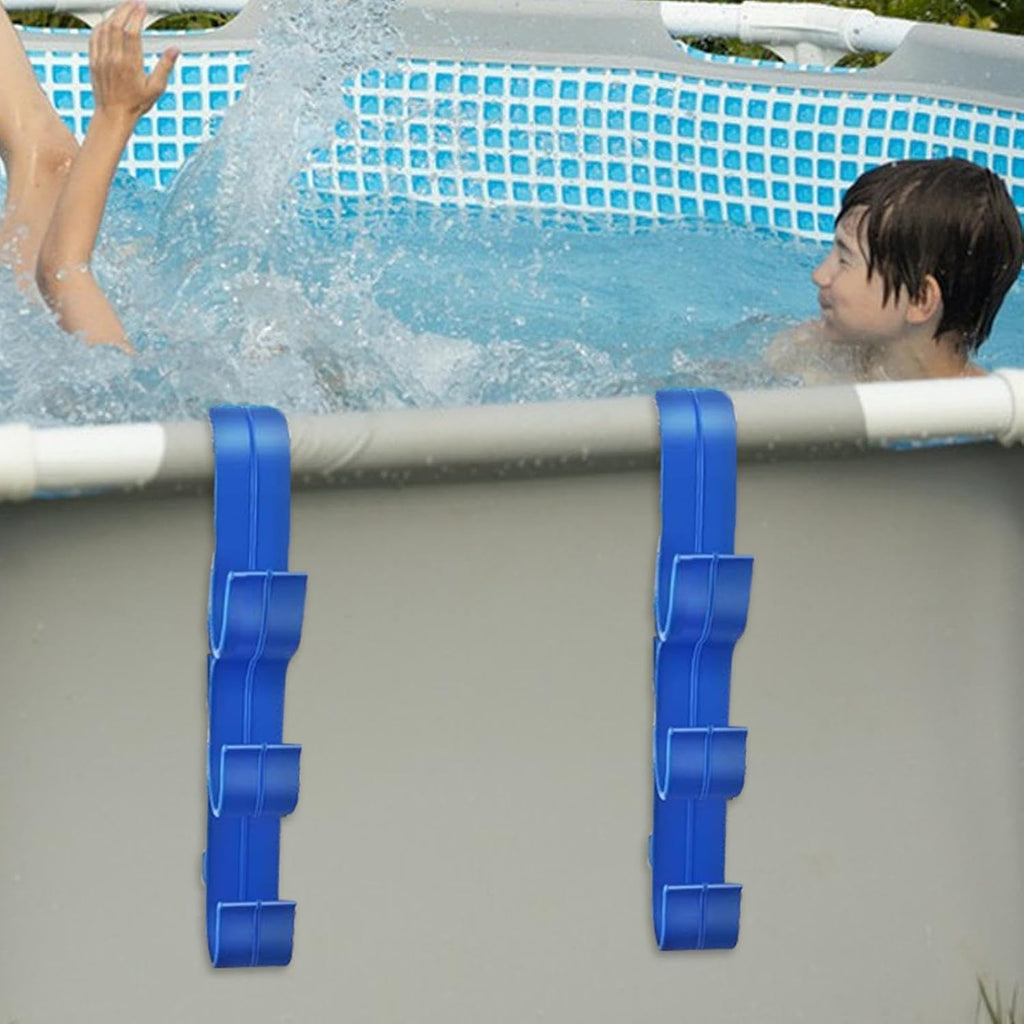 GENERIC Crochets De Piscine Pour Bâtons | Crochets De Rangement Réglables Et étanches, équipement De Piscine, Pour Tiges Télescopiques, épuisettes, Brosses, écumoire, Tuyau D'aspirateur, Outils De Nettoyage