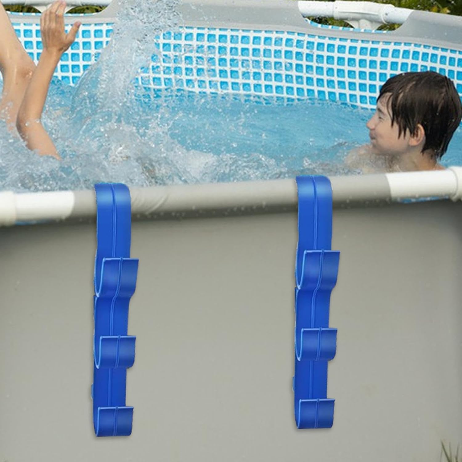 GENERIC Crochets De Piscine Pour Bâtons | Crochets De Rangement Réglables Et étanches, équipement De Piscine, Pour Tiges Télescopiques, épuisettes, Brosses, écumoire, Tuyau D'aspirateur, Outils De Nettoyage