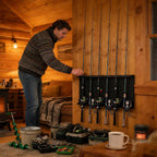  Générique Porte-De Pêche - Support Mural 6 Emplacements De Rangement | Organisateur Garage Porte-Cannes | Pour Intérieur Extérieur Plafond Garage Appartement Équipement Pêcheurs Outils