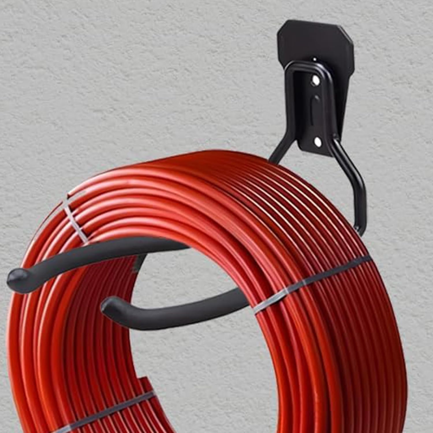  Générique Crochets Mural Garage | Porte-Outils Noir Antirouille - Jardin,Organisateur Polyvalent Gain De Place Avec Crochets Pour Système De Rangement Mural De Garage