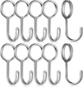  STOBAZA Crochets Pour Sangles En Acier Inoxydable Argenté, Lot De 10 Pièces Robustes Et Faciles à Fixer, Maison Cuisine