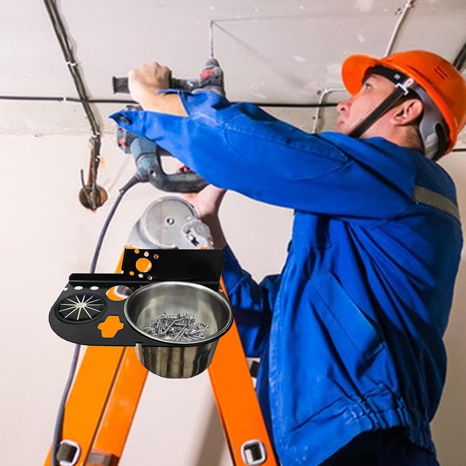  Genérico De Montage Pour Collection D'outils : Support Professionnel Pour Organisateur D'escalier De Qualité, Support Manuel Pour Travail, Projets De Plafond, Décoration D'intérieur, Constru