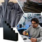  Support De Rangement Pour Colliers De Serrage | Rangement Garage Robuste - Organisateur D'Attaches Pour Atelier | Pour La Gestion Et L'Organisation Du Maison Panneau Perforé Buanderie Cellie