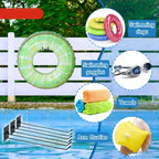  Lot De 3 Crochets Muraux Pratiques En Métal Noir Pour Piscine, Bouées De Natation Et équipement De Jardin
