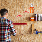  Gatuida Crochet Porte-Outils En Acier à Visser Forme Y Pour Garage, Lot De 16 Pièces, Revêtement Par Immersion, Pour Rangement D'Outils De Jardin Et Atelier