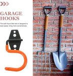  Gatuida Organisateur Outils De Jardin Mural En Fer 3pcs Crochets Robustes Épaissis Pour Garage, Facile à Installer, Support Mural Pour Pelles Et Balais