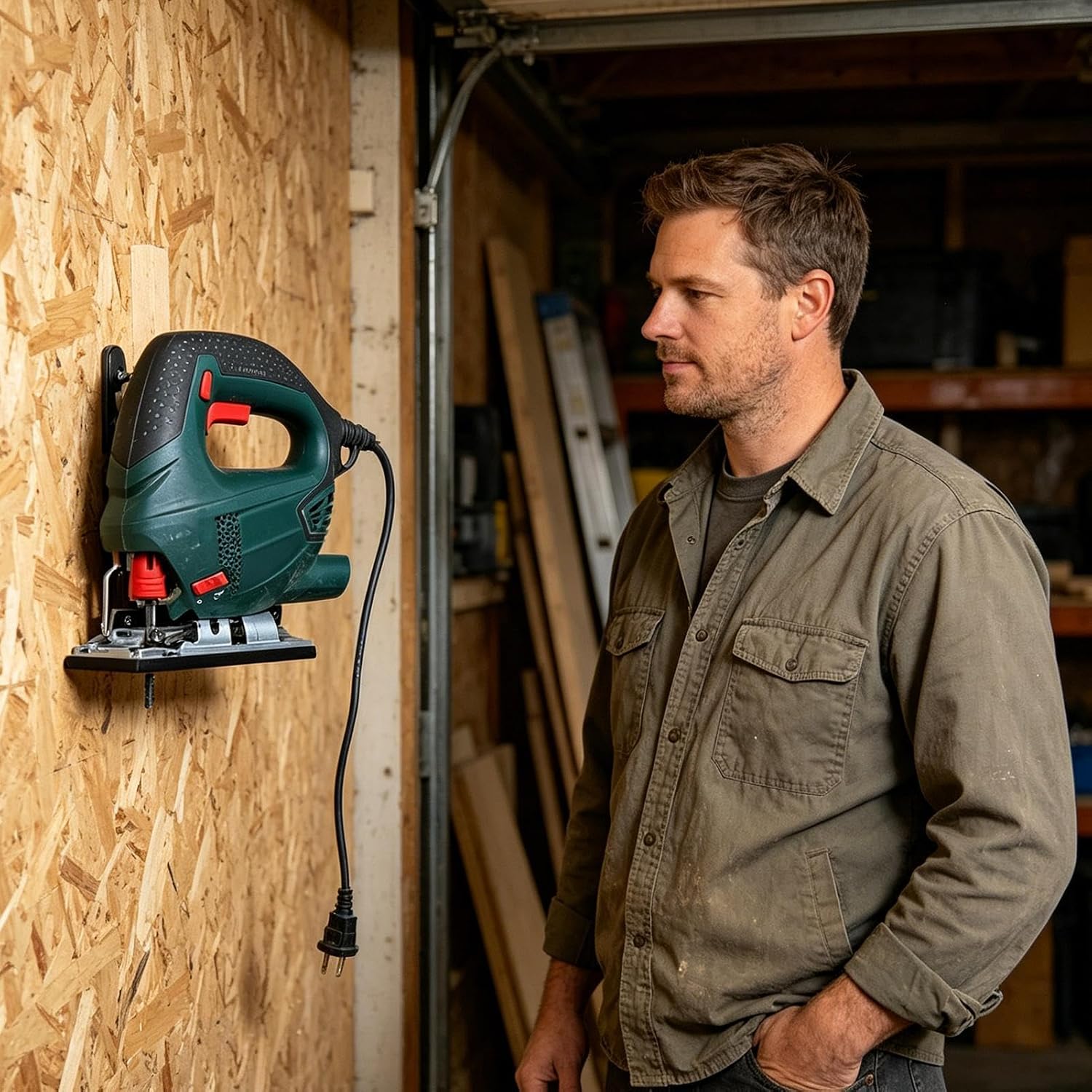  Generisch Support De Scie Pour Fixation Murale Et Rangement - Support Universel Peu Encombrant - Pour Jardin, Garage, Atelier, Magasin Et Maison