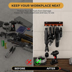  Porte-outils Pneumatique Mural Antirouille Avec 5 Emplacements Pour Outils Efficaces