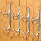  Porte-Outils De Piscine | Robuste En D'Aluminium | Support Équipement Bassin - Pour Râteaux Épuisettes Filets Brosses Outils, Accessoires Mur Rampe Perches Télescopiques Tuyaux