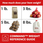 COMMAND 3M 17001S37NA General Purpose Hooks, Plastic, White, 3 Lb Cap, 37 Hooks And 48 Strips/Pack