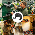  Générique Râtelier De Rangement Pour Coupe-bordure | Range-outils Mural | Cintre De Garage Pour Taille-bordure à Fil | Pour Garage Atelier Abri De Jardin Grange Sous-Sol Pelouse