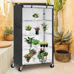  Generisch Housse De Rack En Fil Avec Fermeture éclair, Protection Pour étagère, 61,81 X 29,02 X 13,78 Pouces, Housses De Rangement De Protection Pour L'organisation De Base De Garage De Cuisine Et La
