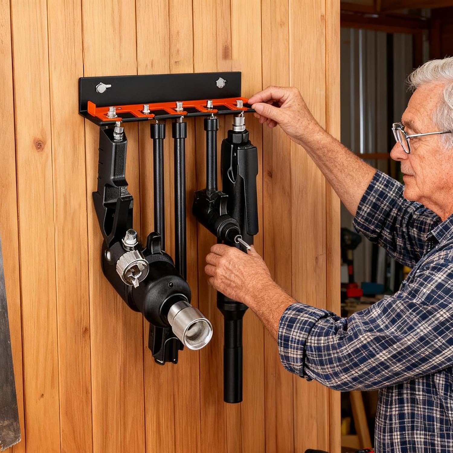 GENERIC Support Pour Outils électriques – Station De Meuleuse Murale | Support De Rangement D'outils Pneumatiques Avec Fonctions De Montage Multi-emplacements, Organisateur D'atelier Avec Utilisation Dans Le