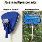  Lot De 2 Organiseurs D'outils De Piscine Et De Garage – Fixation Murale Ou à Fixer Sur La Clôture, Crochets Utilitaires De Rangement Réglables, Pour Ranger Les Outils De Jardin, Les Poteaux, Les