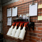  Porte-bouteilles Mural Robuste En Métal Avec 4 Compartiments De Conteneurs Et 8 Ouvertures à Outils Pour Le Rangement Dans Le Garage, L'atelier, Porte-outils Peu Encombrant