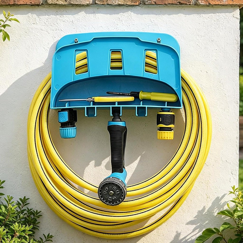  Générique Porte-Tuyau | Crochet Mural Robuste Et Résistant,Support Pour Tuyau De Jardin,Pour Rangement Extérieur Jardin Cour Arrière-Cour Patio Terrasse Garage Maison Jardinage
