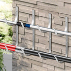  Porte-Outils De Piscine | Robuste En D'Aluminium | Support Équipement Bassin - Pour Râteaux Épuisettes Filets Brosses Outils, Accessoires Mur Rampe Perches Télescopiques Tuyaux