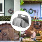 Genérico Generico Support Mural Pour Tuyau D'arrosage – Panier Porte-tuyau Renforcé Pour Tuyau D'eau, Support Mural Pour Tuyau D'arrosage – Pour Terrasse, Cour, Extérieur, Entrepôt, Garage Et Maison