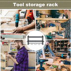  Power Tool Organizer | 3-Layer Wall-Mounted Tool Storage Shelf | Power Tool Organizer Shelf | Modular Heavy-Duty Electric Tool Organizer For Workshop, Shed, And Basement