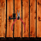  VOSAREA 3 Pièces Crochet De Rangement Mural En Abs Noir Pour Outils De Jardin Installation Rapide, Usage Polyvalent, Pour Garage Et Espace Extérieur