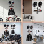  Porte-casaque De Moto, Support De Casque De Moto À 180 °, Porte-casqueur En Métal Rotatif, Larges Applications, Facile À Installer, 30 Cm, Pour Les Moteur De Matériel D'équipement Club Bike Shop Man C