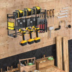  Power Tool Organizer | 3-Layer Wall-Mounted Tool Storage Shelf | Power Tool Organizer Shelf | Modular Heavy-Duty Electric Tool Organizer For Workshop, Shed, And Basement