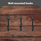  VALICLUD Crochets Muraux En Fer Noir 20pcs Pour Suspendre Charges Lourdes, Installation Facile, Pour Rangement D'outils De Jardin Et Garage