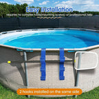 GENERIC Crochets De Piscine Pour Bâtons | Crochets De Rangement Réglables Et étanches, équipement De Piscine, Pour Tiges Télescopiques, épuisettes, Brosses, écumoire, Tuyau D'aspirateur, Outils De Nettoyage