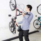  Relaxdays Support Mural Pour Vélo 2 Pièces Noir, 12x26,5x10 Cm